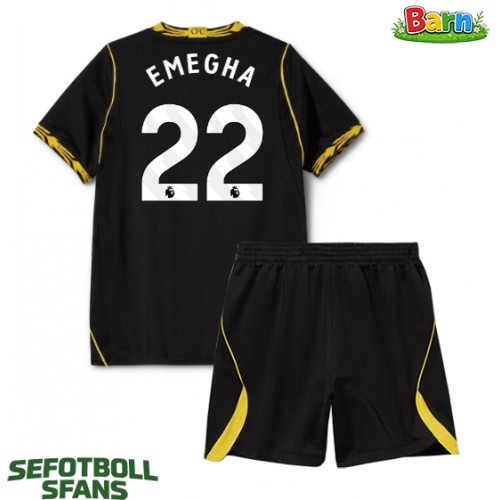 Chelsea Emmanuel Emegha #22 Bortaställ Barn 2026-27 Kortärmad (+ Korta byxor)